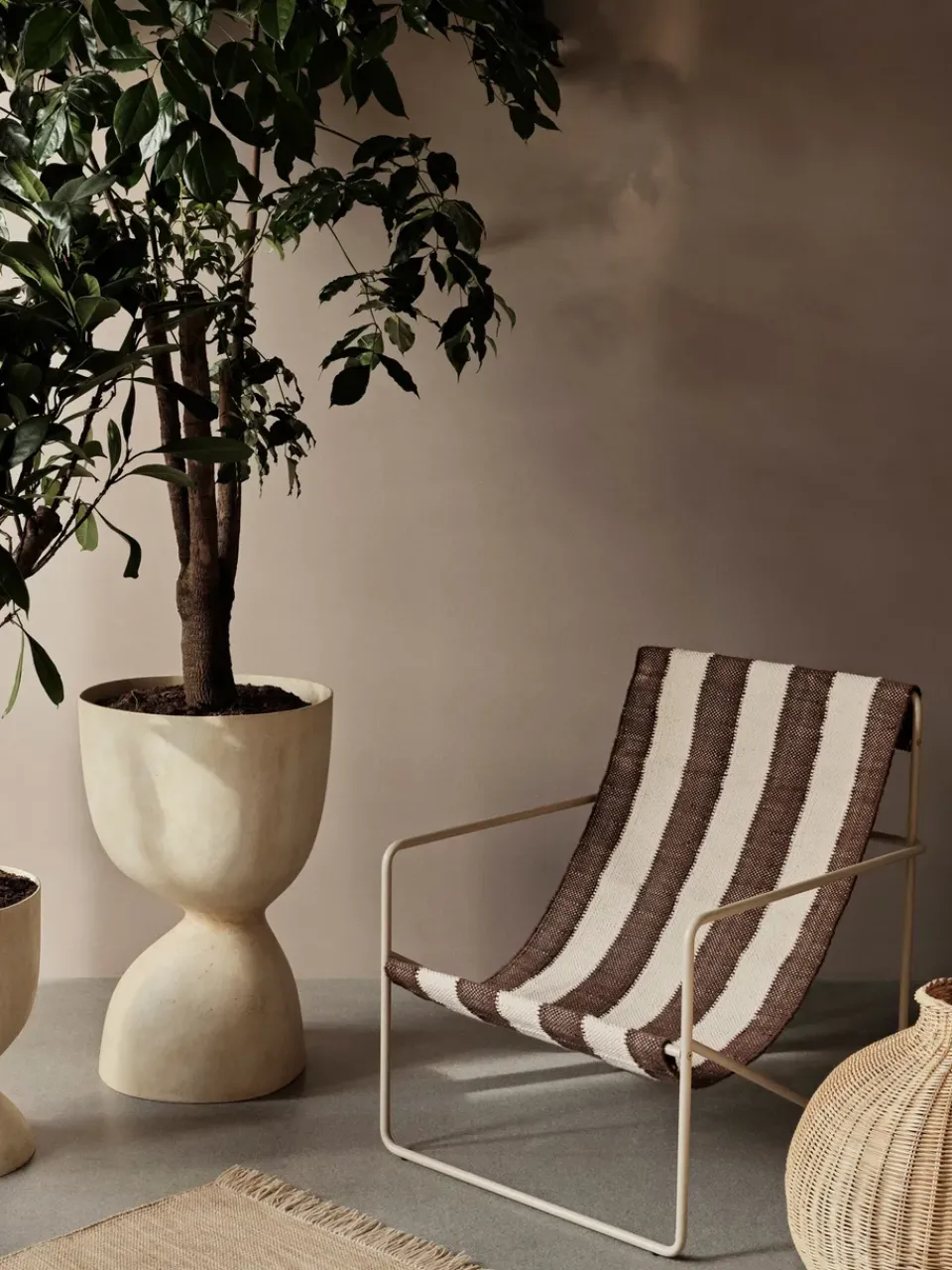 Maceta Evoke 70 cm, Warm Sand*Ferm Living Hot
