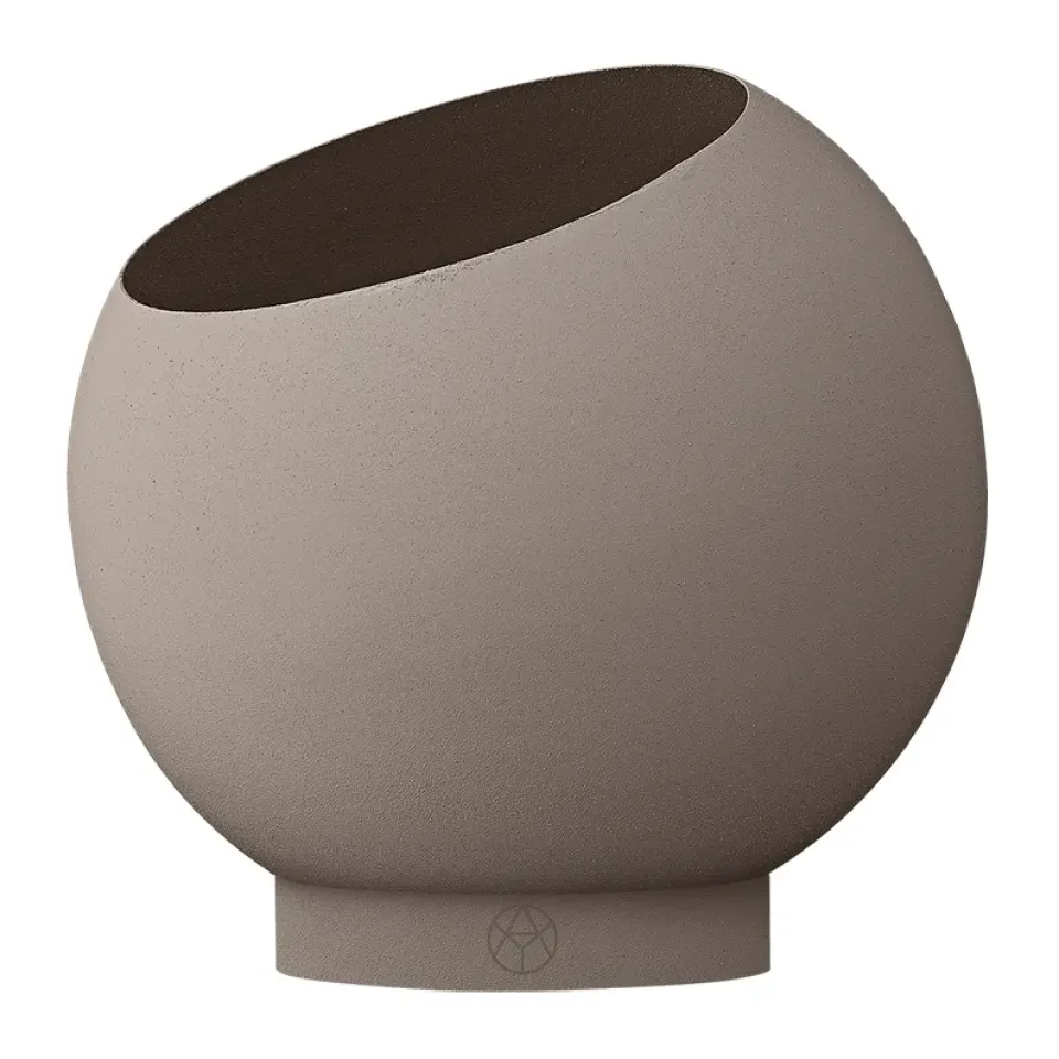 Maceta Globe Ø17 cm, Taupe*AYTM