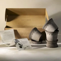 Maceta Københavner Ø10 cm 3-pack, Grey*Bergs Potter