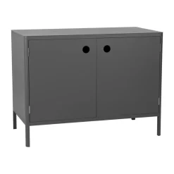 Módulo base de cocina exterior Kelia, Antracita, 121x91x64 cm*Brafab Online