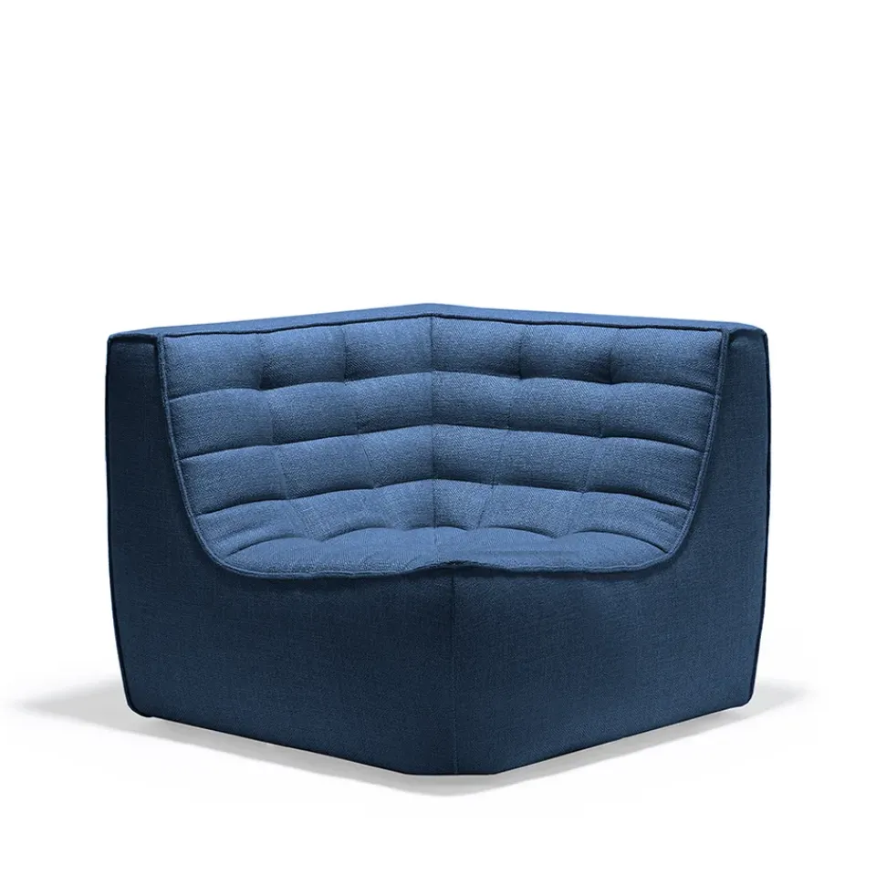 Módulo de esquina N701 recto, Tela blue*Ethnicraft Best
