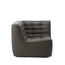 Módulo de esquina N701 recto, Tela dark grey*Ethnicraft