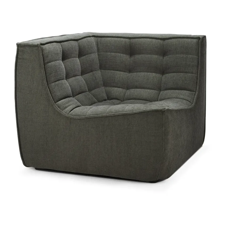 Módulo de esquina N701 recto, Tela Moss Eco*Ethnicraft Clearance