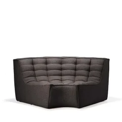 Módulo de esquina N701 redondeado 90°, Tela dark grey*Ethnicraft
