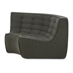 Módulo de esquina N701 redondeado 90°, Tela Moss Eco*Ethnicraft Hot
