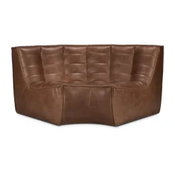 Módulo de esquina N701 redondeado 90°, Cuero Chestnut*Ethnicraft New