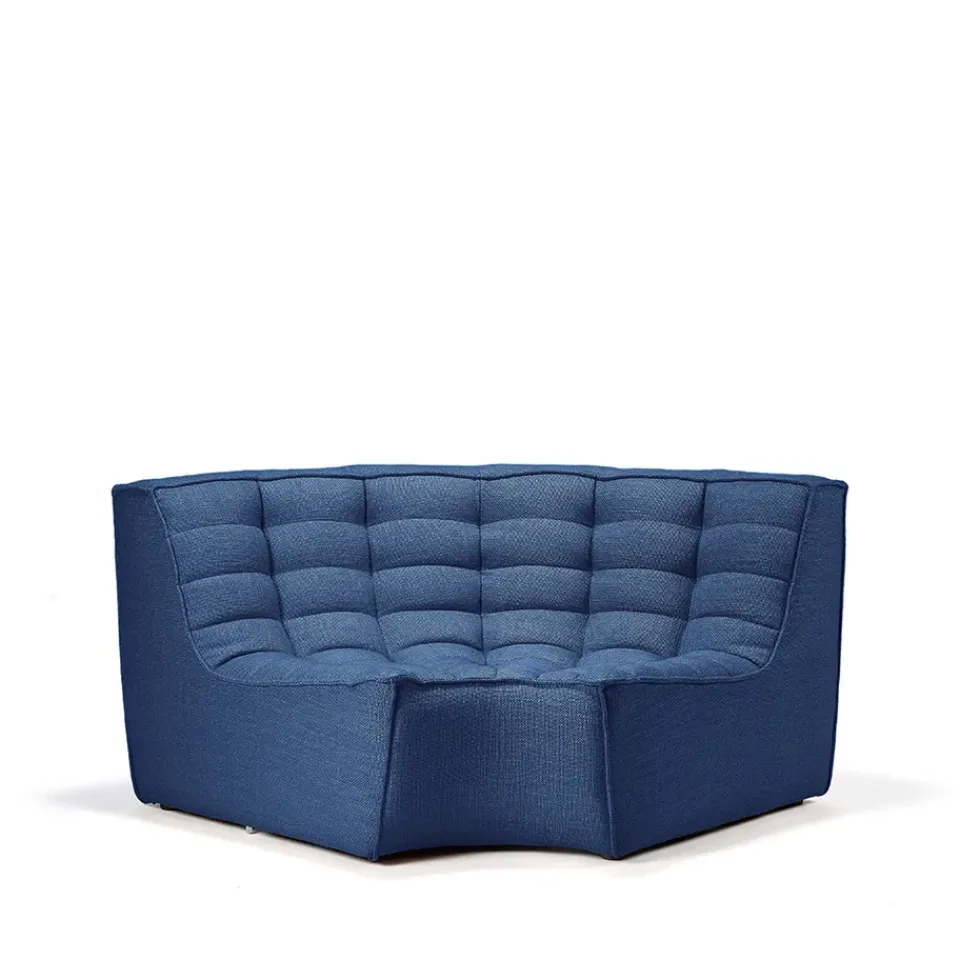 Módulo de esquina N701 redondeado 90°, Tela blue*Ethnicraft Sale