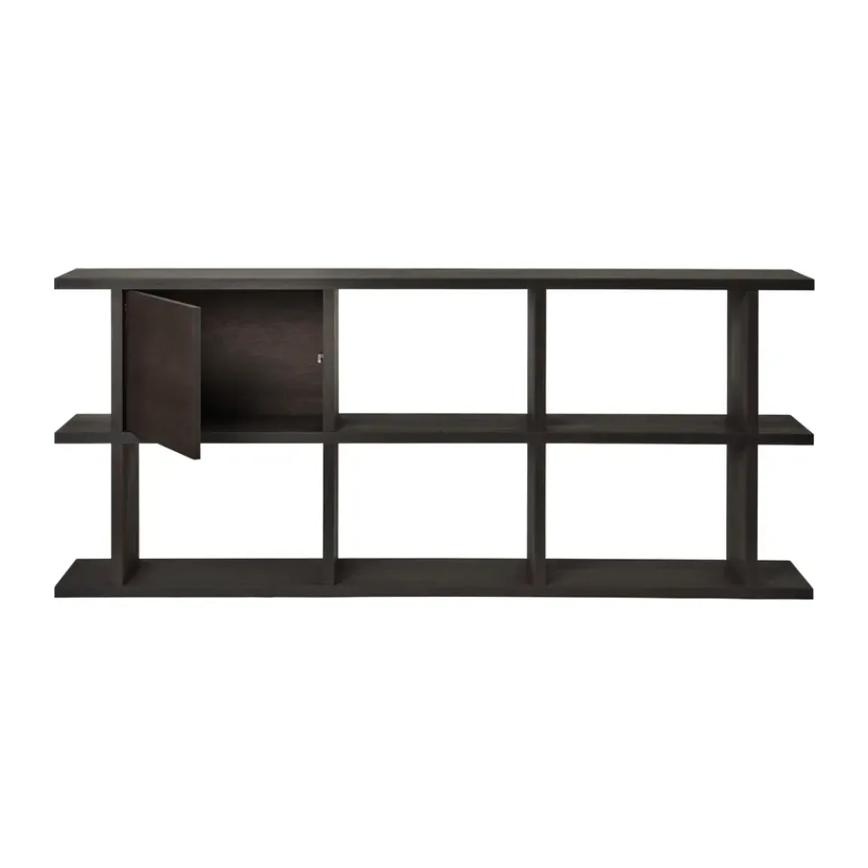 Módulo de estantería de armario Kona, Dark Stained*Ferm Living Clearance