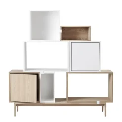 Módulo de estantería Stacked 2.0 con puerta, mediano,*Muuto Hot