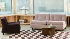 Módulo de sofá Amanta, Burgundy red-yuma 1851, 2 plazas*HAY Discount