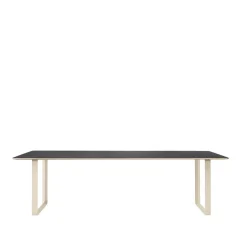 Mesa 70/70 255x108 cm, Black linoleum-Plywood-Sand*Muuto Hot