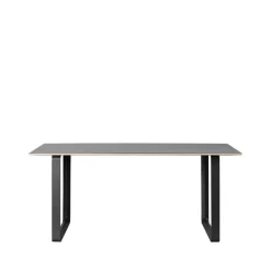 Mesa 70/70 170x85 cm, Black linoleum-Plywood-Black*Muuto New