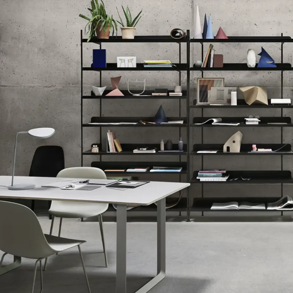 Mesa 70/70 170x85 cm, Black linoleum-Plywood-Black*Muuto New