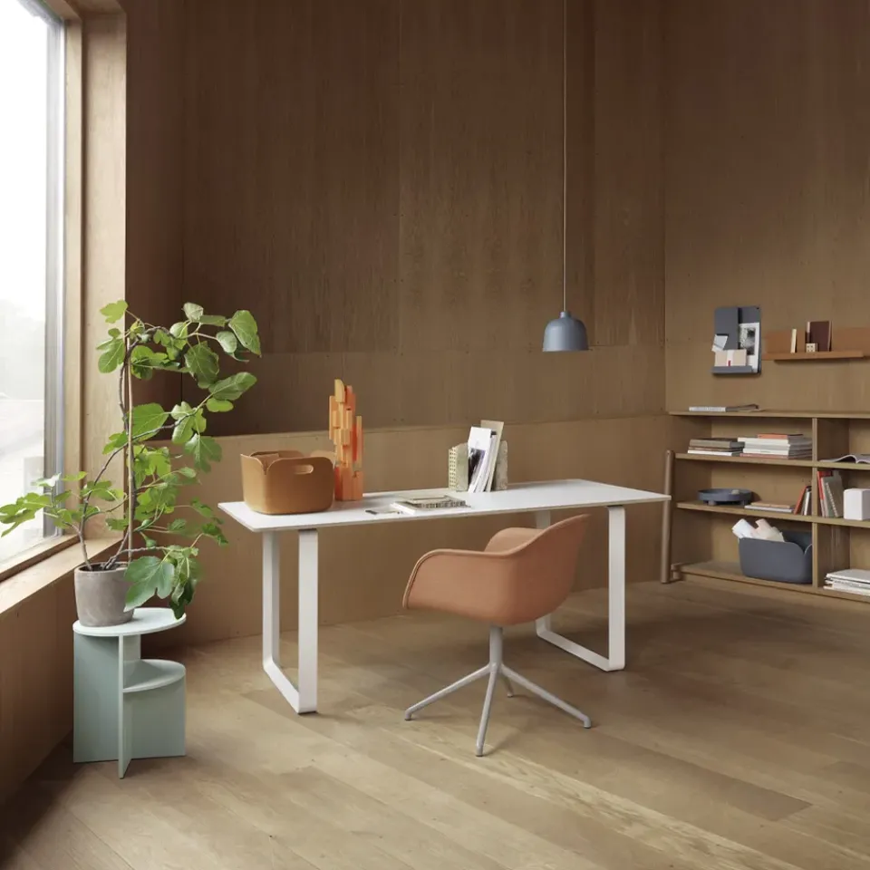 Mesa 70/70 170x85 cm, Black linoleum-Plywood-Black*Muuto New