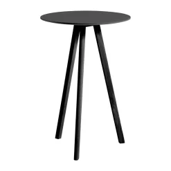 Mesa alta CPH20 2.0, Ø70 cm, Black linoleum-roble lacado*HAY Hot