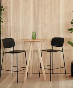 Mesa alta CPH20 2.0, Ø70 cm, Green linoleum-roble lacado*HAY New
