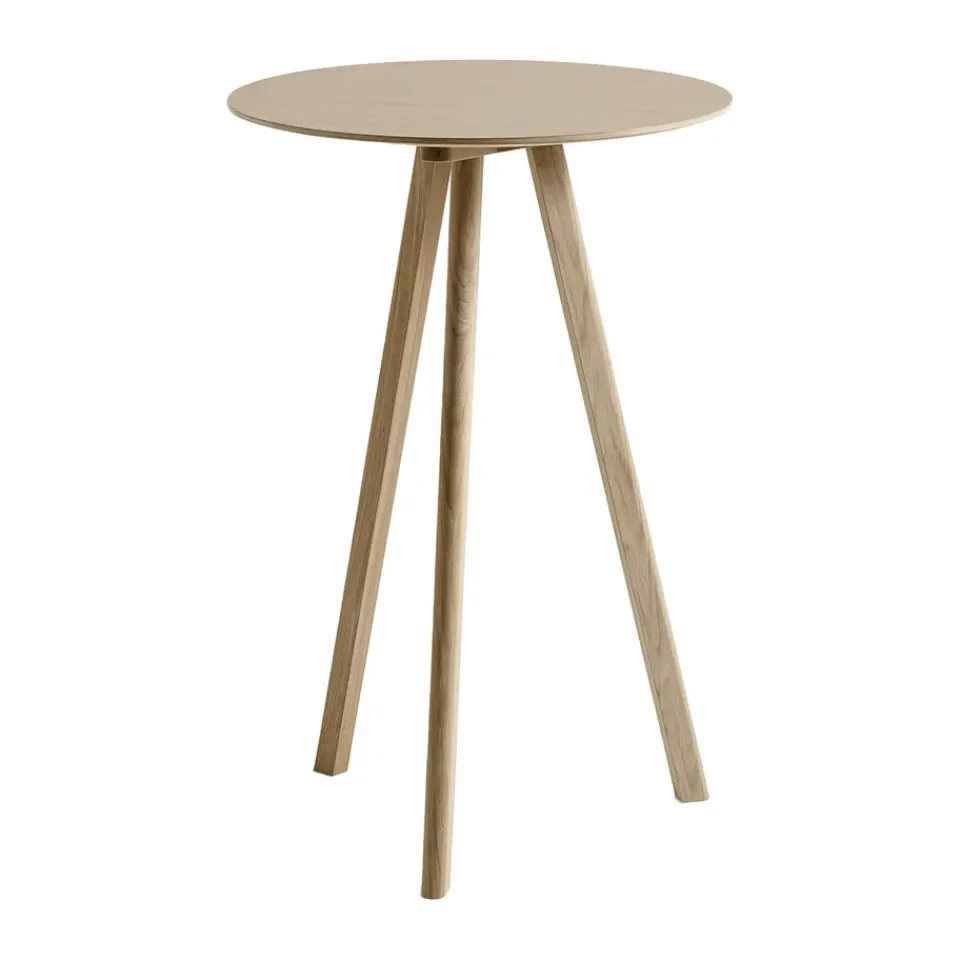 Mesa alta CPH20 2.0, Ø70 cm, Roble lacado-roble chapado*HAY Discount