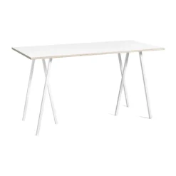 Mesa alta Loop Stand incl. support 87,5x180 cm, White-white laminate-plywood*HAY Discount