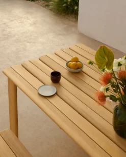 Mesa Assemble, Teca, 220×92 cm*Muuto Hot