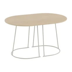 Mesa auxiliar Airy S, Chapa de roble lacada-off white*Muuto