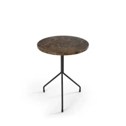 Mesa auxiliar Allforone, Brown Emperador-black, Ø50 cm*OX Denmarq Best