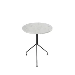 Mesa auxiliar Allforone, White carrara-black, Ø50 cm*OX Denmarq