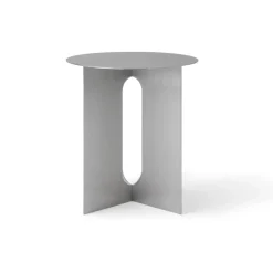 Mesa auxiliar Androgyne Ø40cm, Brushed steel*Audo Copenhagen