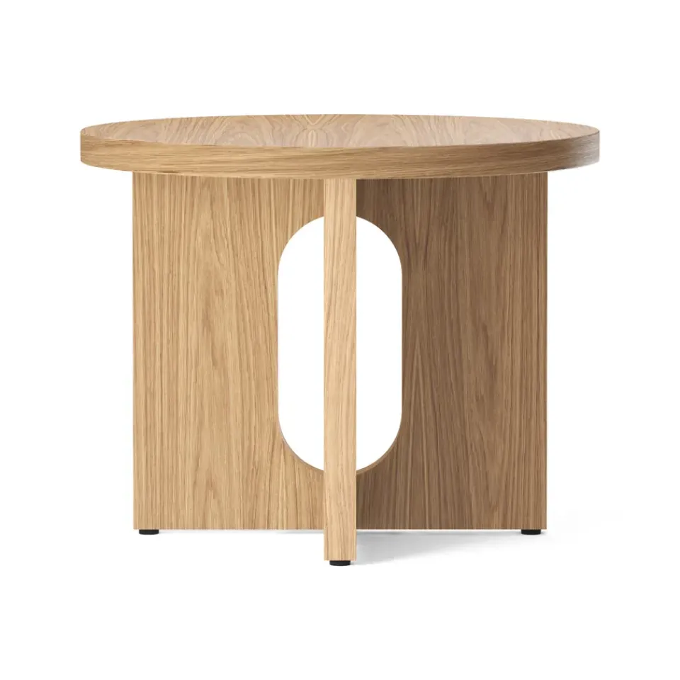 Mesa Auxiliar Androgyne de roble Ø50 cm, Roble-Tablero de mesa*Audo Copenhagen Online