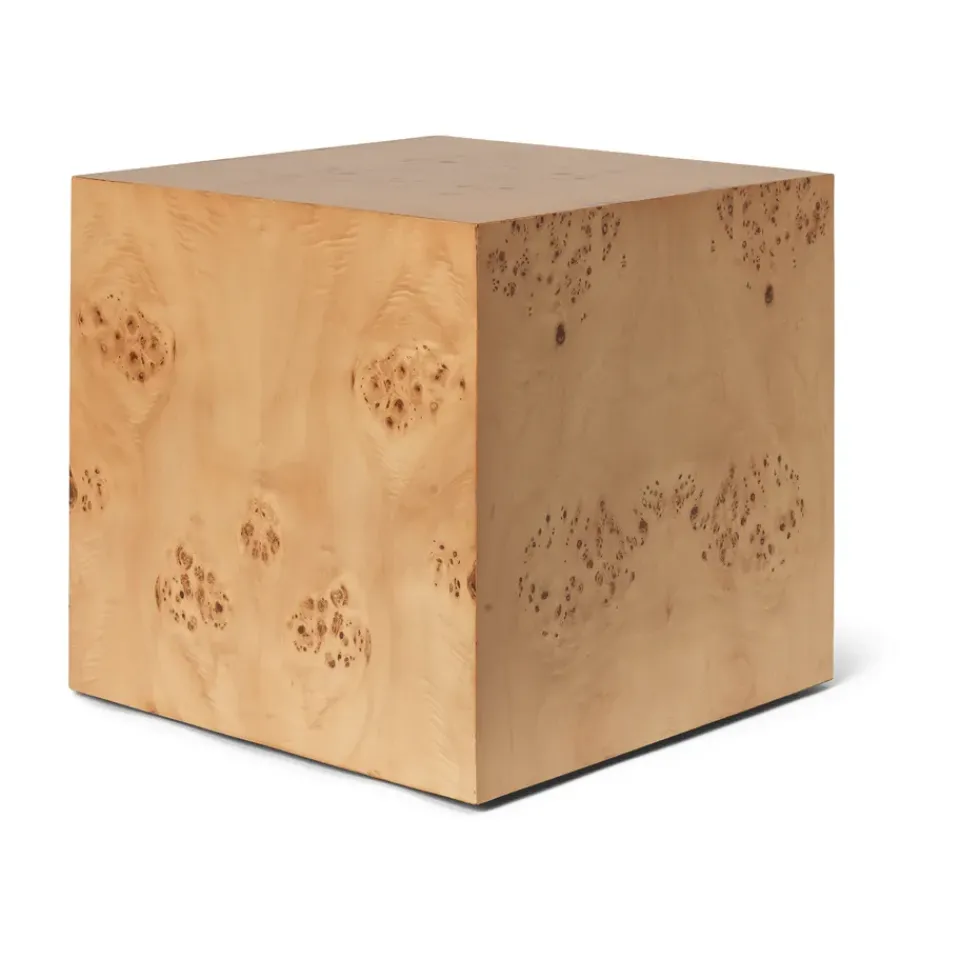Mesa auxiliar Burl Cube 40x40 cm, Natural*Ferm Living Sale