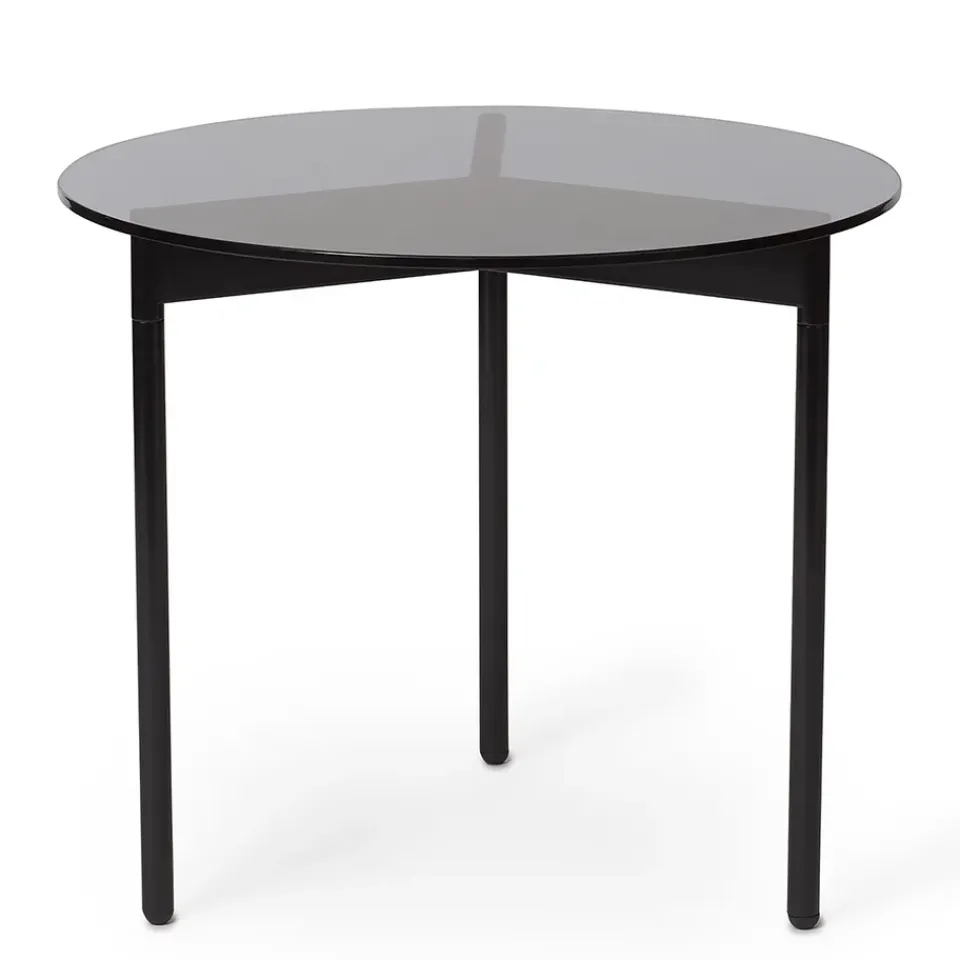 Mesa auxiliar con bastidor inferior From Above Ø52 cm, Gris*Warm Nordic Online
