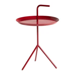 Mesa auxiliar DLM Ø38 cm, Cherry red high gloss*HAY Discount