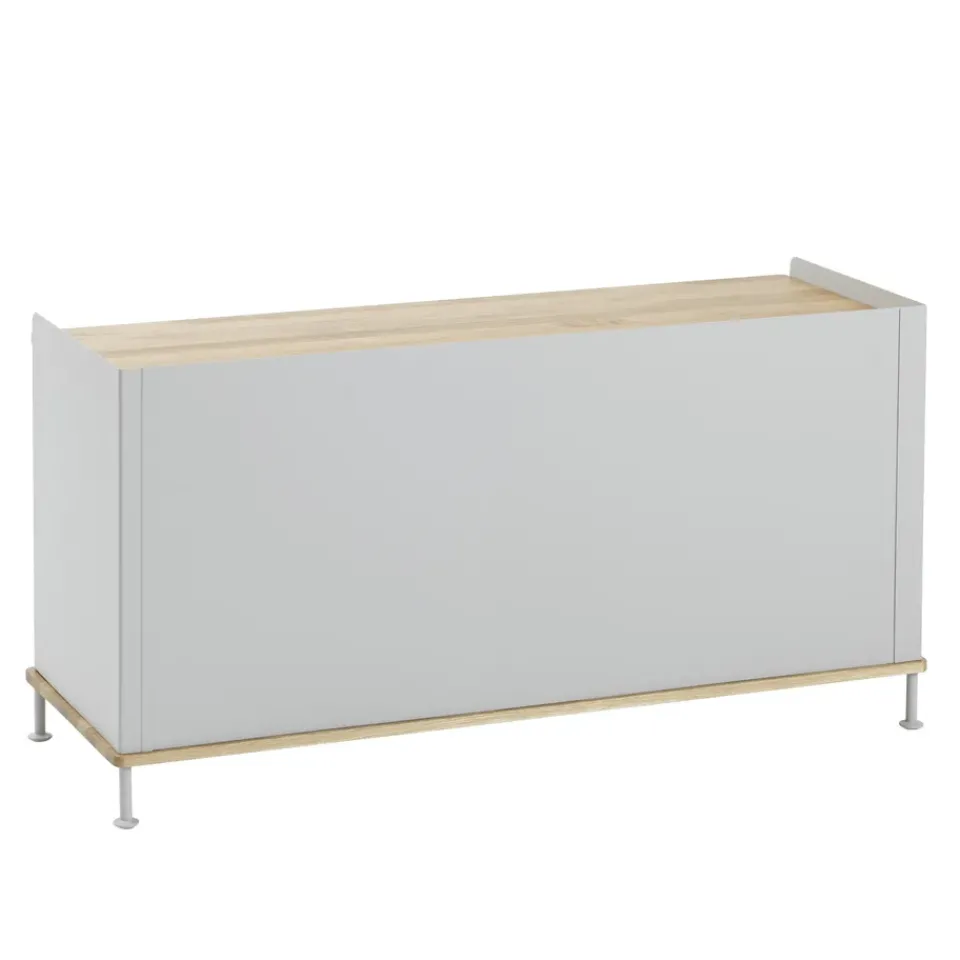 Mesa auxiliar Enfold baja 125x45x63 cm, Oak-Grey*Muuto Online