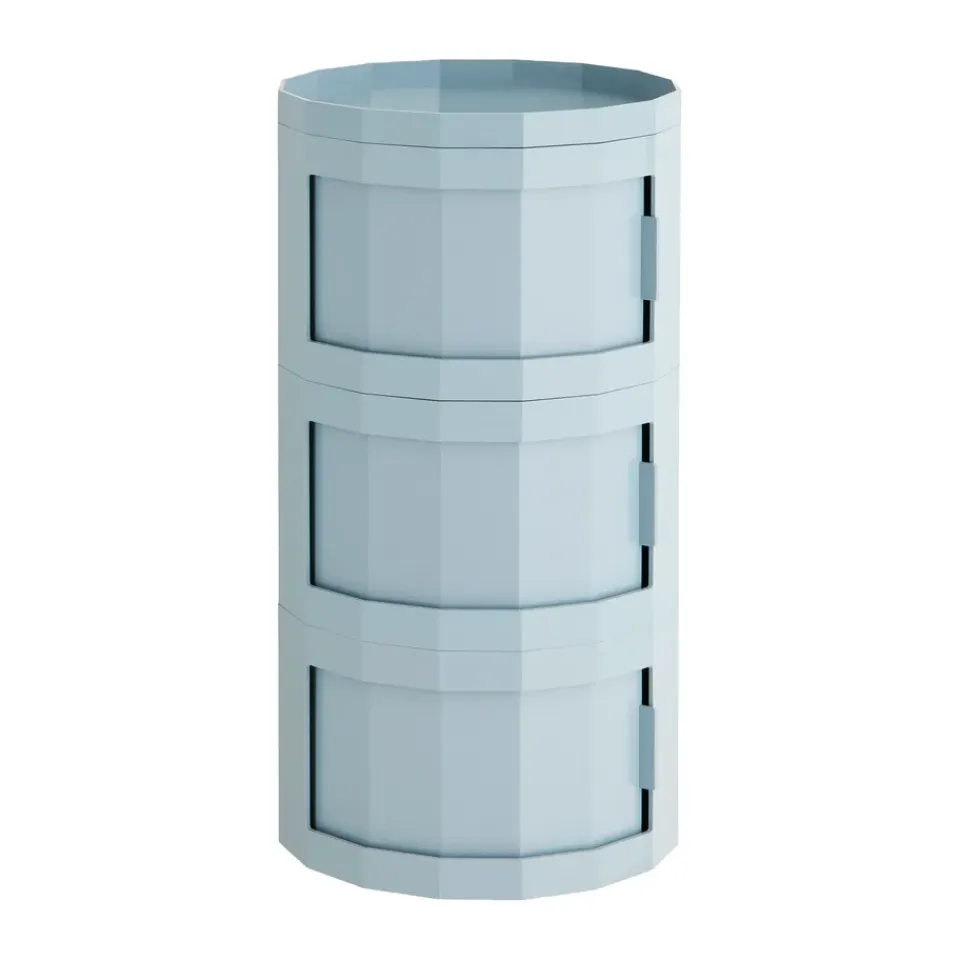 Mesa auxiliar Facet Cabinet 30, Misty blue*HAY