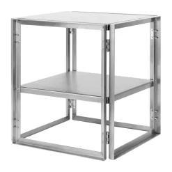 Mesa auxiliar Foldable 40x40 cm, Acero inoxidable cepillado*Kristina Dam Studio New