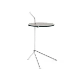Mesa auxiliar Halten SH9, Smoked glass-stainless steel*&Tradition Outlet