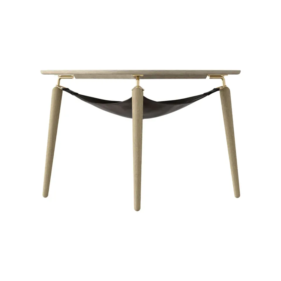 Mesa auxiliar Hang Out, Roble-latón*Umage Discount