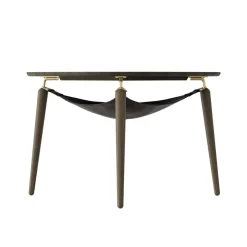 Mesa auxiliar Hang Out, Roble oscuro-latón*Umage Sale