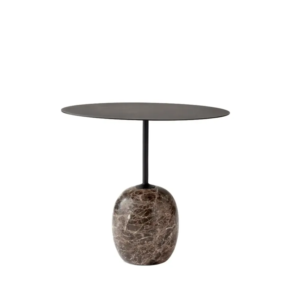 Mesa auxiliar Lato LN9, , mármol emparador*&Tradition Hot