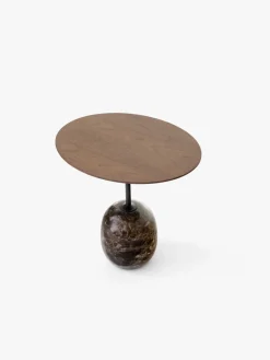 Mesa auxiliar Lato LN9, Walnut-Emparador marble*&Tradition Sale