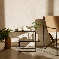 Mesa auxiliar Level , Black*Ferm Living New