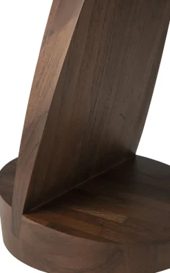 Mesa auxiliar Oblic Ø52 cm, teca tintada en*Ethnicraft Sale