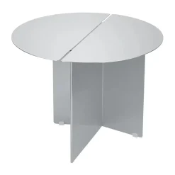 Mesa auxiliar ORU M, Ø50 cm, Acero inoxidable mate*Blomus