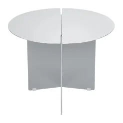 Mesa auxiliar ORU M, Ø50 cm, Acero inoxidable mate*Blomus