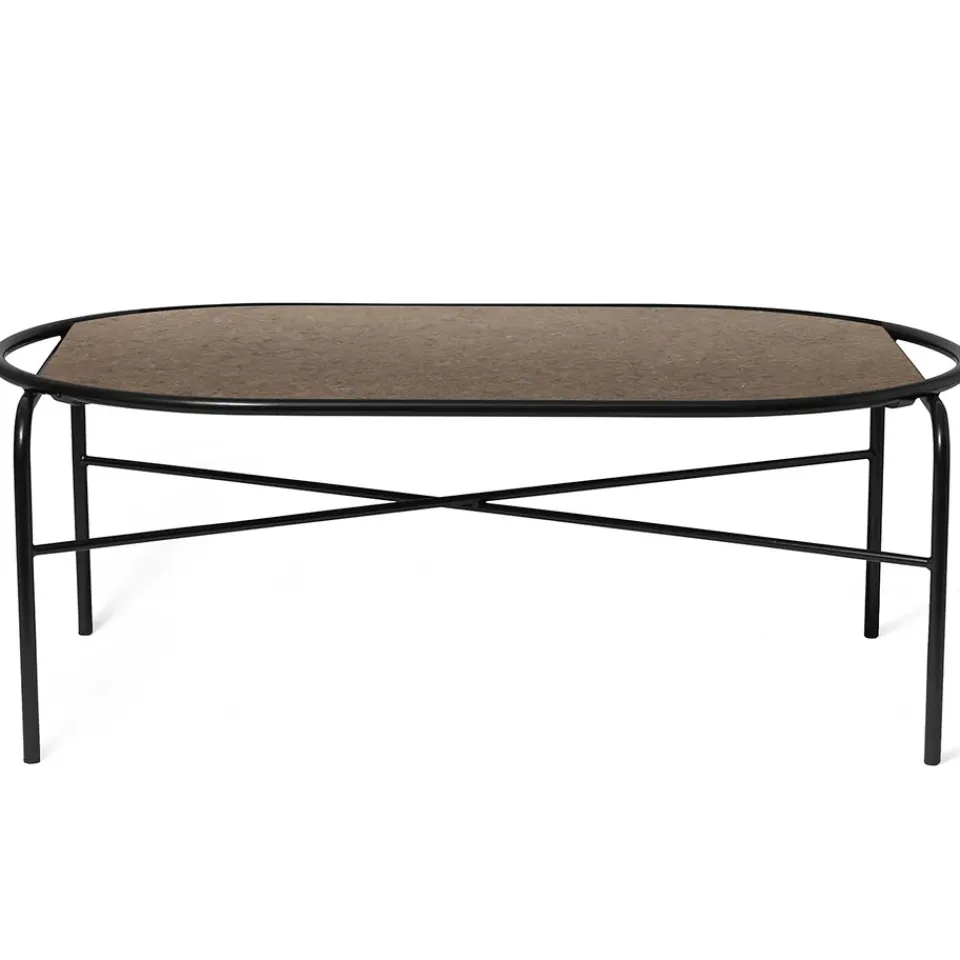 Mesa auxiliar ovalada Secant granito, Antique brown*Warm Nordic Best