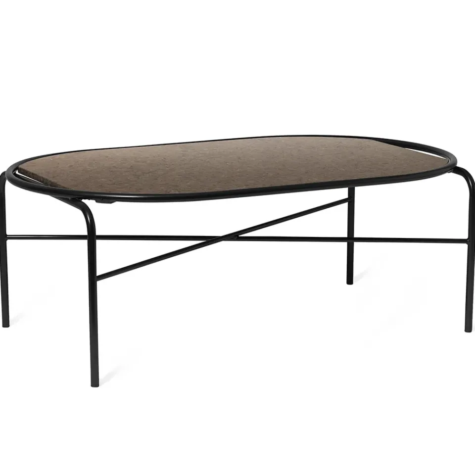 Mesa auxiliar ovalada Secant granito, Antique brown*Warm Nordic Best
