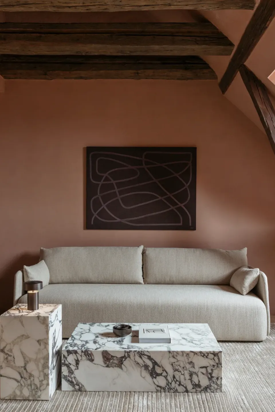 Mesa auxiliar Plinth tall 30x30x51 cm, rose*Audo Copenhagen Best