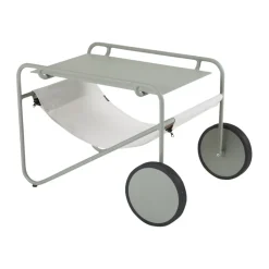 Mesa auxiliar Poul Table, Dusty green-off white, 72x44 cm*Brafab
