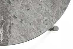 Mesa auxiliar Rebar Ø45 cm, Grey marble-fossil*HAY Hot
