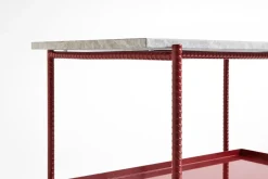 Mesa auxiliar Rebar 75x44x55 cm, Grey marble-barn red*HAY Outlet