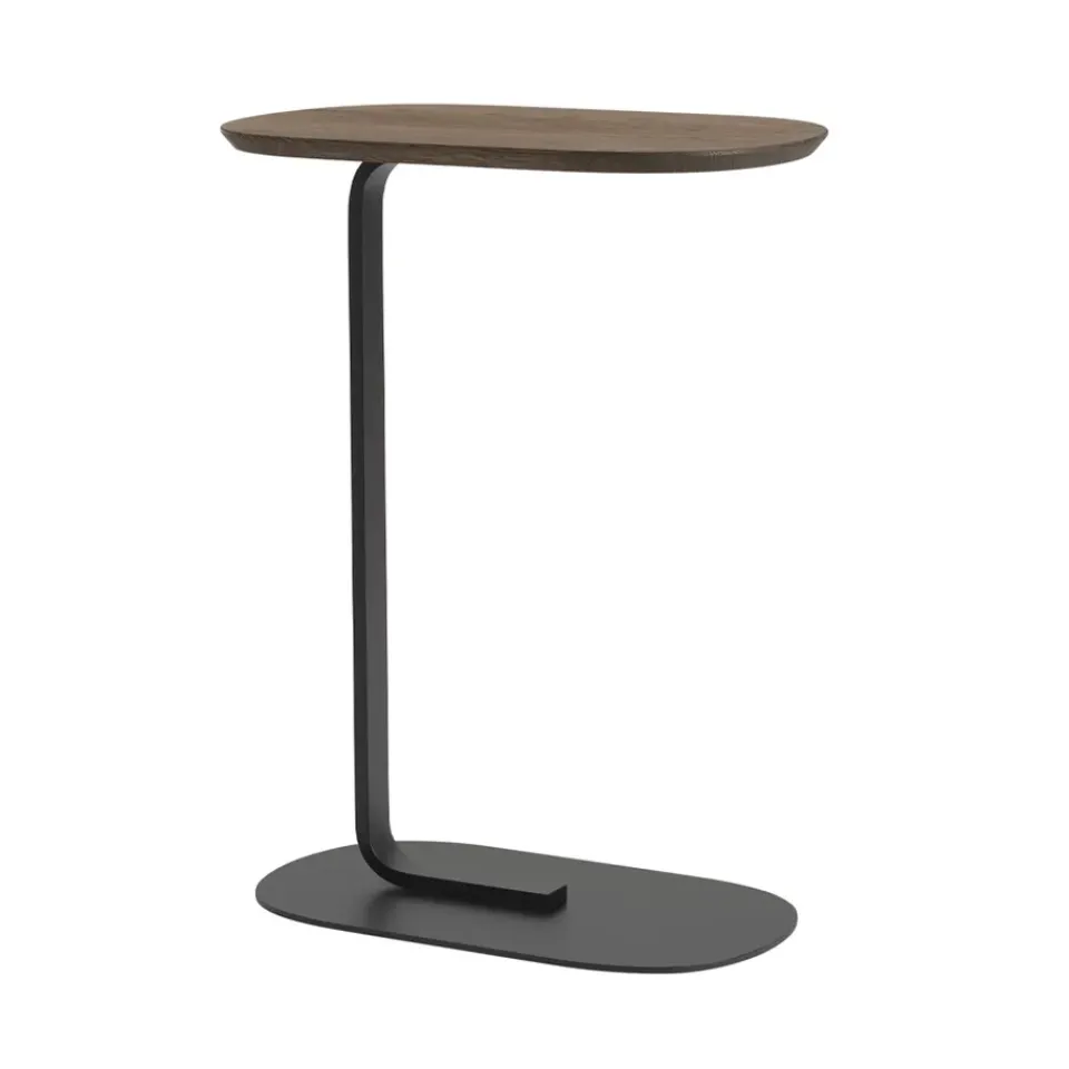 Mesa auxiliar Relate 73,5 cm, Smoked oak-Black*Muuto
